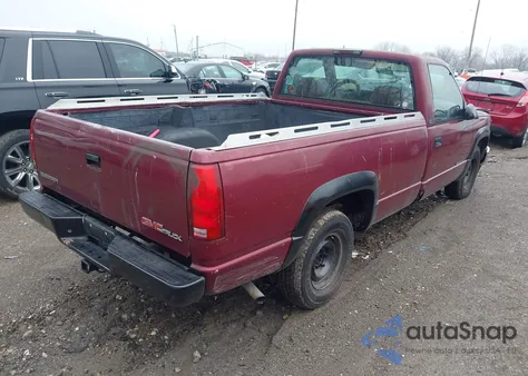1996 GMC Sierra C1500 из США, поврежденный, VIN 1GTEC14W8TZ530198